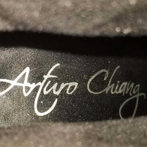 Arturo Chiang Hadley Stacked Heel Bootie, Black Leather, Womens Size 8 M - Picture 12 of 13